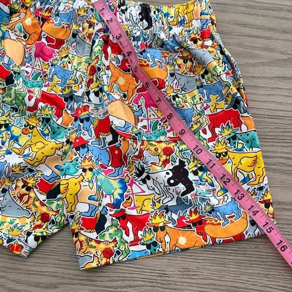 GOAT USA Kids' (sz Youth Large) Sticker AOP Mesh Shorts - Picture 7 of 8